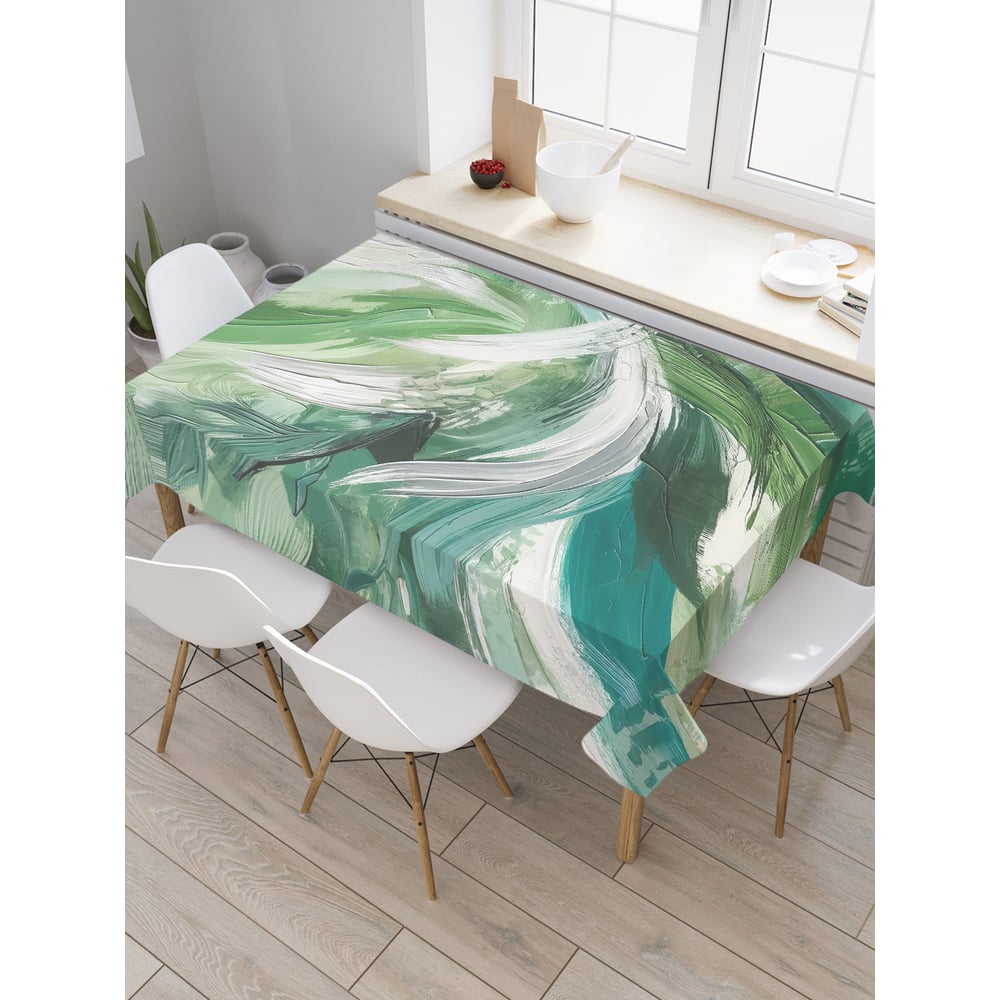 Изображение товара Прямоугольная тканевая скатерть JoyArty 120x145 см с современным дизайном