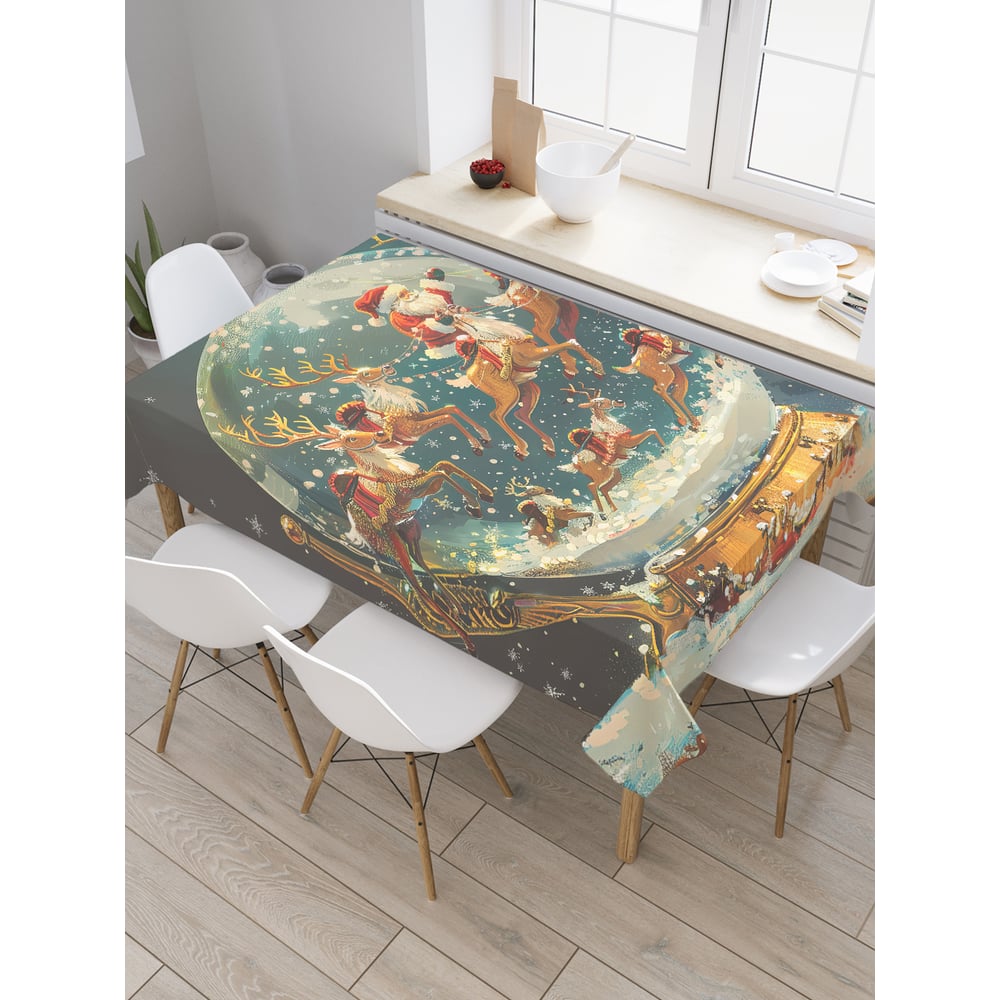 Изображение товара Скатерть JoyArty прямоугольная с рисунком 'Волшебный шар', 120x145 см