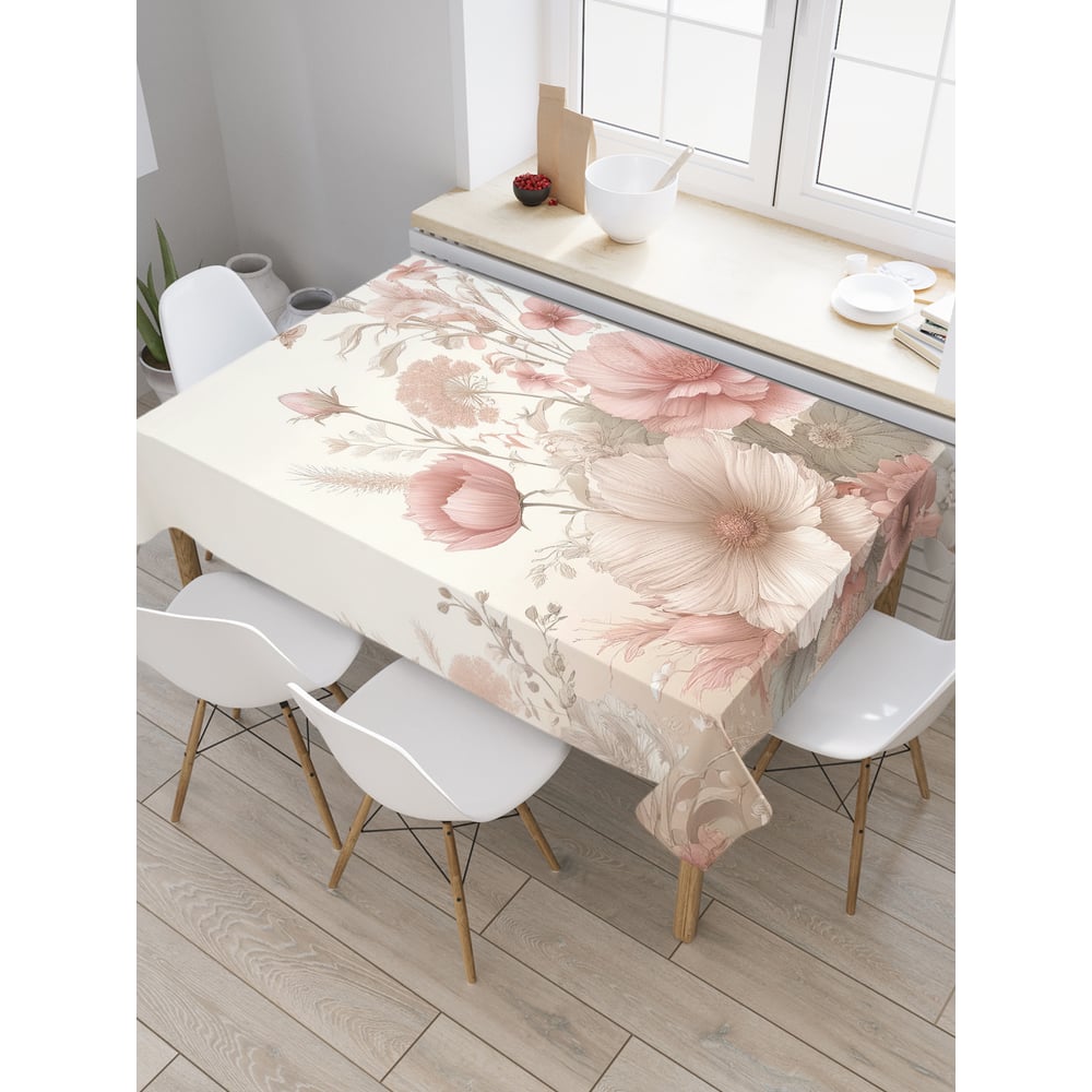 Изображение товара Прямоугольная тканевая скатерть JoyArty на стол 145x180 см, сатен дизайн