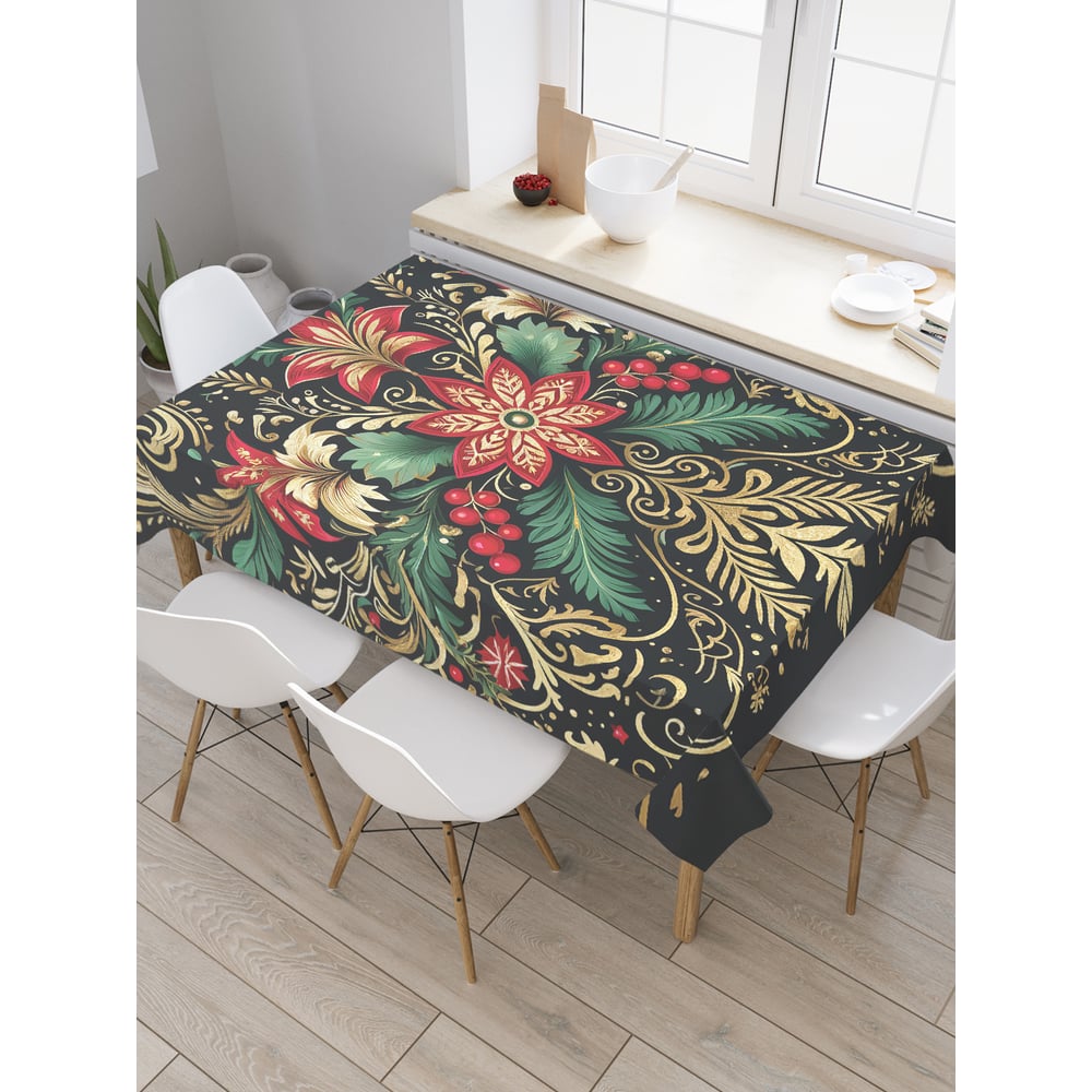 Изображение товара Прямоугольная тканевая скатерть JoyArty 120x145 см, дизайн орнамент