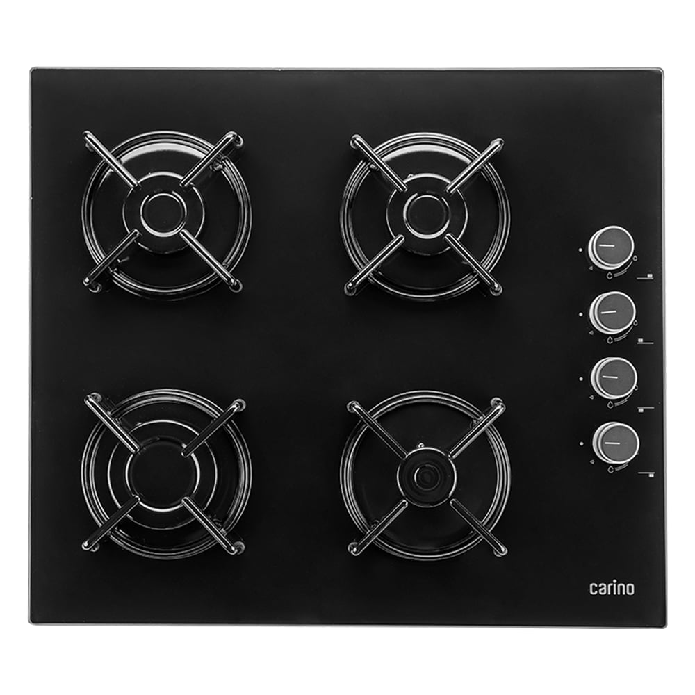 Изображение товара Carino CH60K40S111 - газовая панель 60 см, 4 конфорки, газ-контроль, электроподжиг
