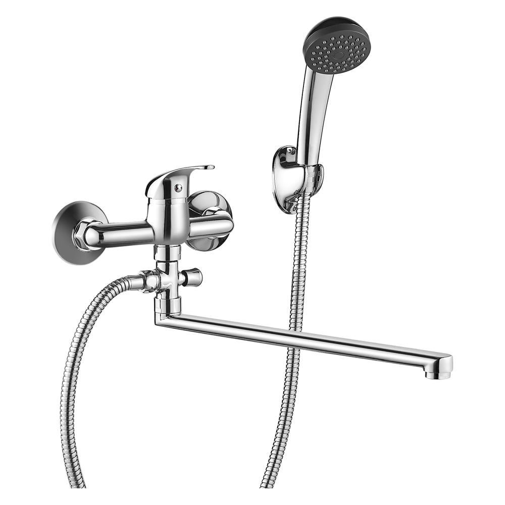 Изображение товара Смеситель для ванны OLIVE'S Olisan Profi с длинным изливом PF15102 хром однорычажный