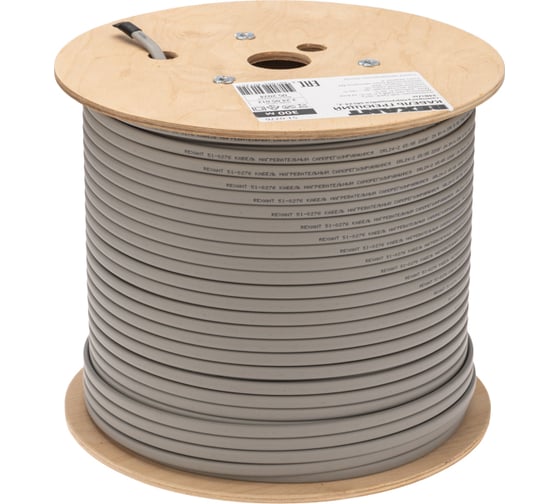 Изображение товара Саморегулирующийся греющий кабель REXANT SRL24-2, неэкранированный, 24 Вт/м, 0.9 мм2/70 м, 300 м 51-0276