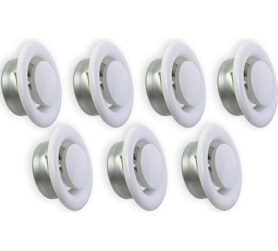 Изображение товара Диффузор/анемостат приточный стальной DVC-100, комплект из 7-и шт ARIUS 135532