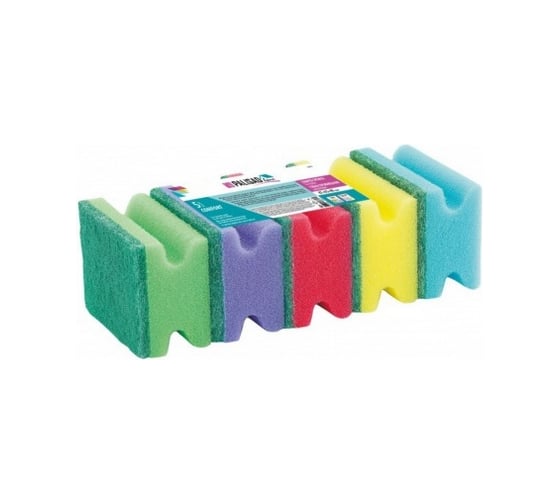 Изображение товара Профильные губки для посуды Palisad Comfort Home 87x65x40 мм, 5 шт 923575