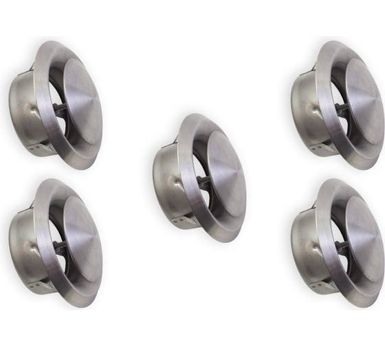 Изображение товара Диффузор приточно-вытяжной нержавеющая сталь DVC-SS-150, комплект из 5-и шт ARIUS 135556