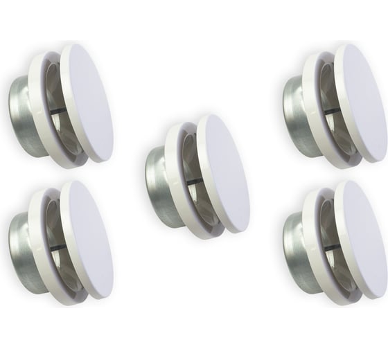 Изображение товара Диффузор приточный шумоподавляющий стальной DVR-160 белый, комплект из 5-и шт ARIUS 135565