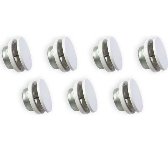 Изображение товара Диффузор приточный шумоподавляющий стальной DVR-125 белый, комплект из 7-и шт ARIUS 135563