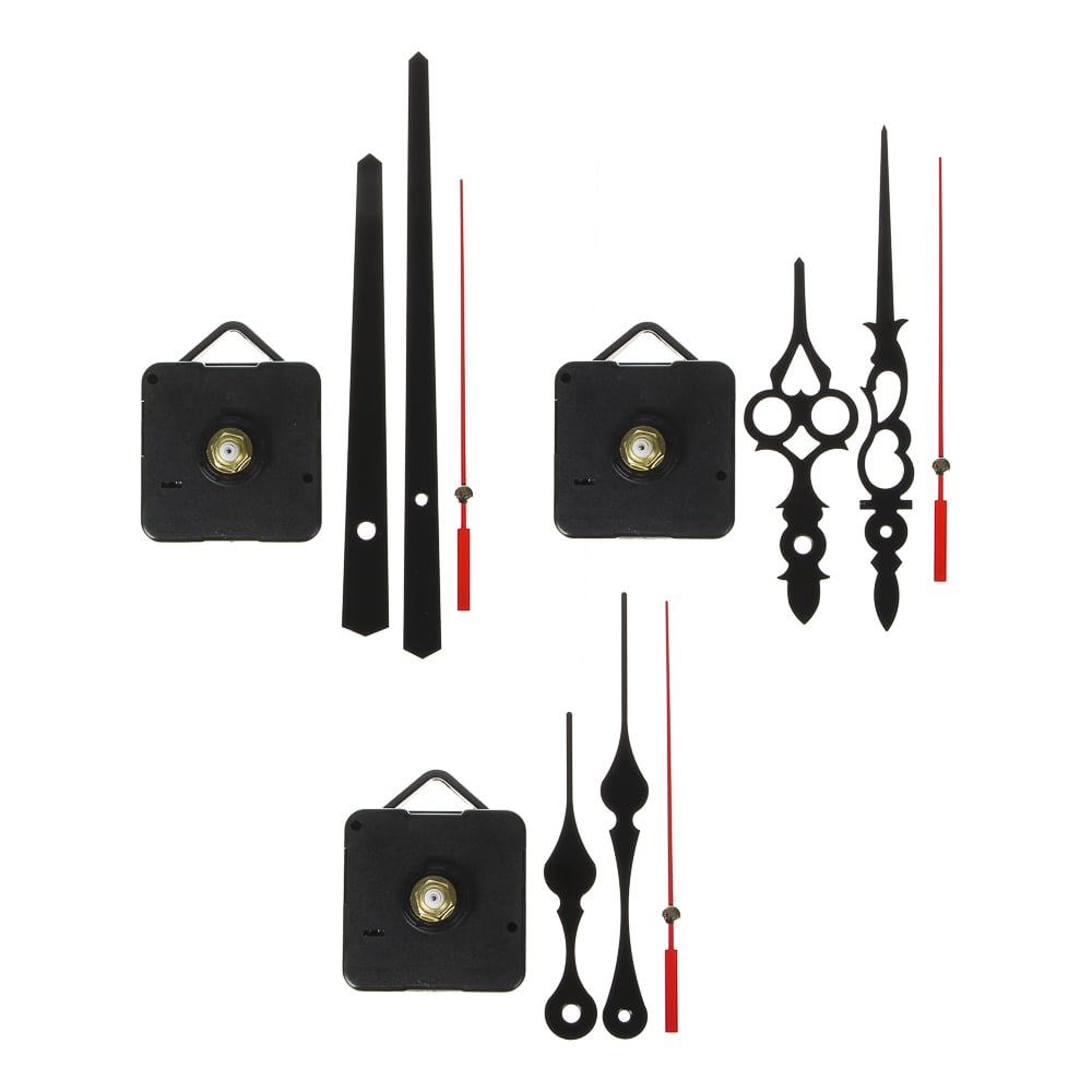 Изображение товара Механизм часовой Ladecor CHRONO с плавным ходом, пластик и металл, 13,1-14,3 см