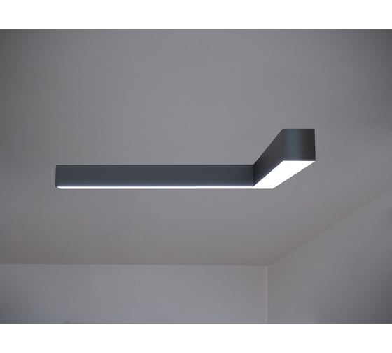 Изображение товара Светильник светодиодный накладной угловой N55 угловой A90 (0.5м_.05м, 22Вт, 3000К, черный) Modaline MLN5550B23.A90