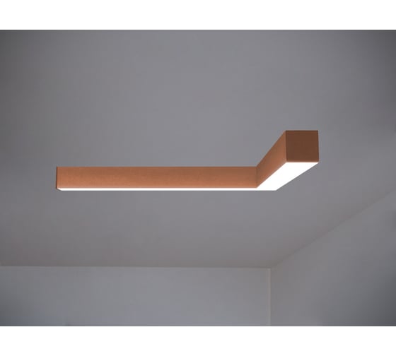 Изображение товара Светильник светодиодный накладной угловой N55 угловой A90 (0.75м_0.75м, 33Вт, 3000К, коричневый) Modaline MLN5575BR23.A90