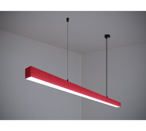 Изображение товара Светильник светодиодный подвесной P55 (1.5м, 33Вт, 3000К, красный) Modaline MLP55150R23