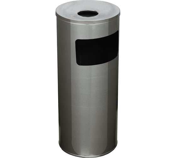 Изображение товара Корзина для бумаг Титан Мета Ц 250Н с пепельницей алюминий 4607078083575