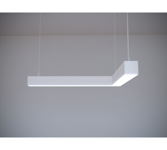 Изображение товара Светильник светодиодный подвесной угловой P55 угловой A90 (0.75м_0.75м, 33Вт, 3000К, белый) Modaline MLP5575W23.A90