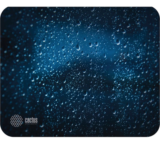 Изображение товара Коврик для мыши CACTUS Water Drops 220x180x2 мм CS-MPС-P05XS 2016766