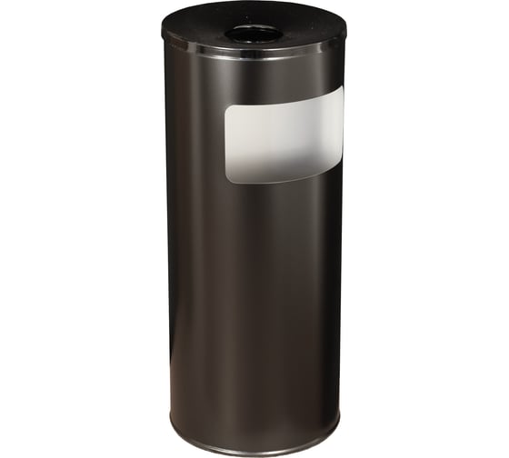 Изображение товара Корзина для бумаг Титан Мета 250 с пепельницей черный 4607078081045