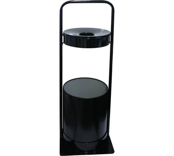 Изображение товара Уличная урна Титан Мета СЛП3-250 с пепельницей черный 4607078089713