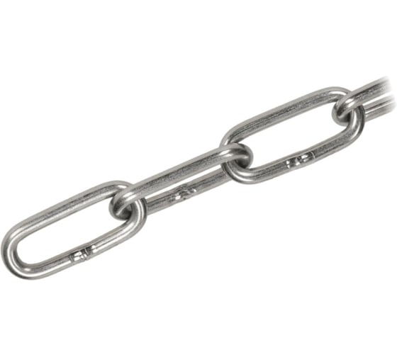 Изображение товара Цепь сварная длиннозвенная STARFIX цинк, М3, DIN 763 (бухта 50 м) SMP-93781-50