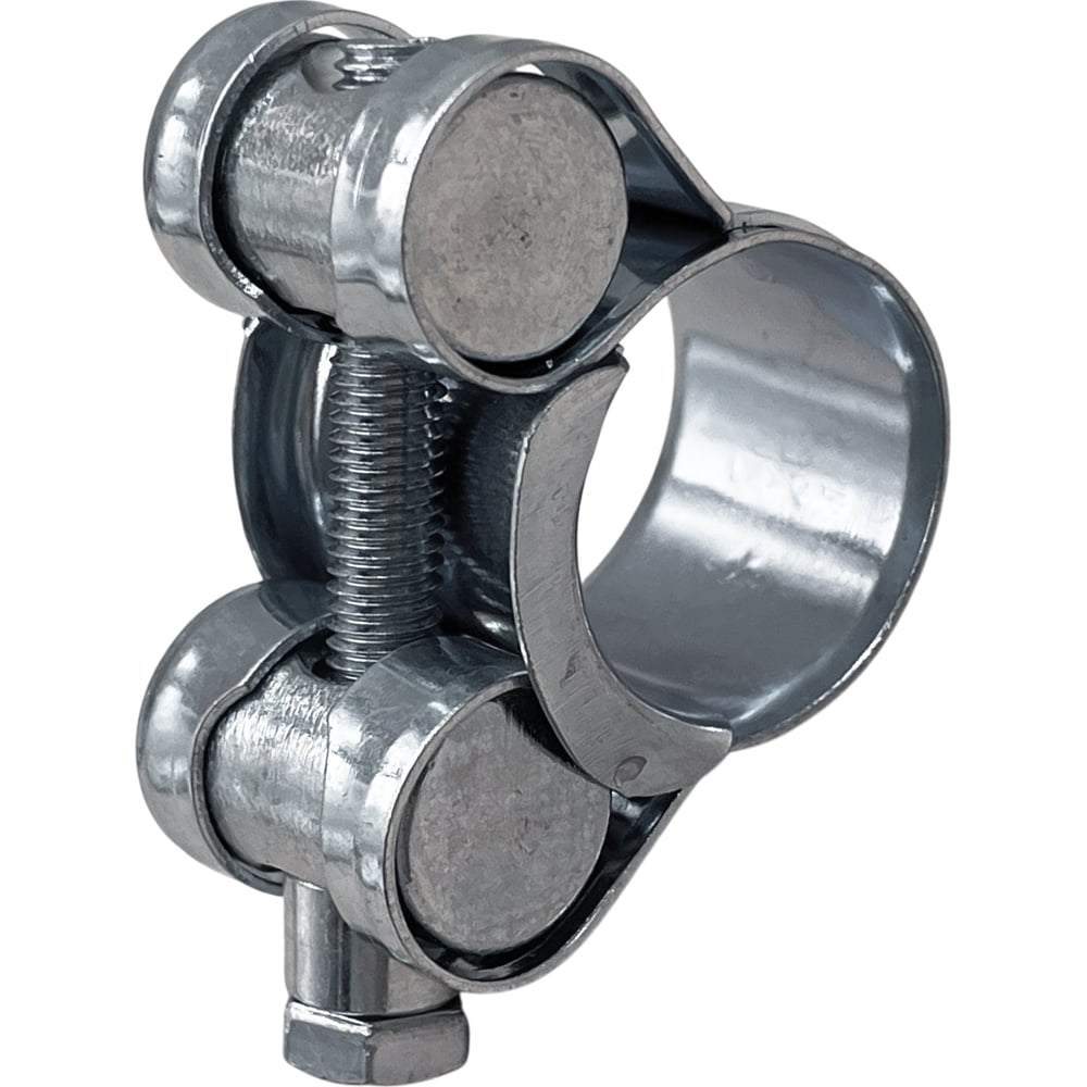 Изображение товара Хомут силовой Крепавто оцинкованный W1, 17-19 мм U0055