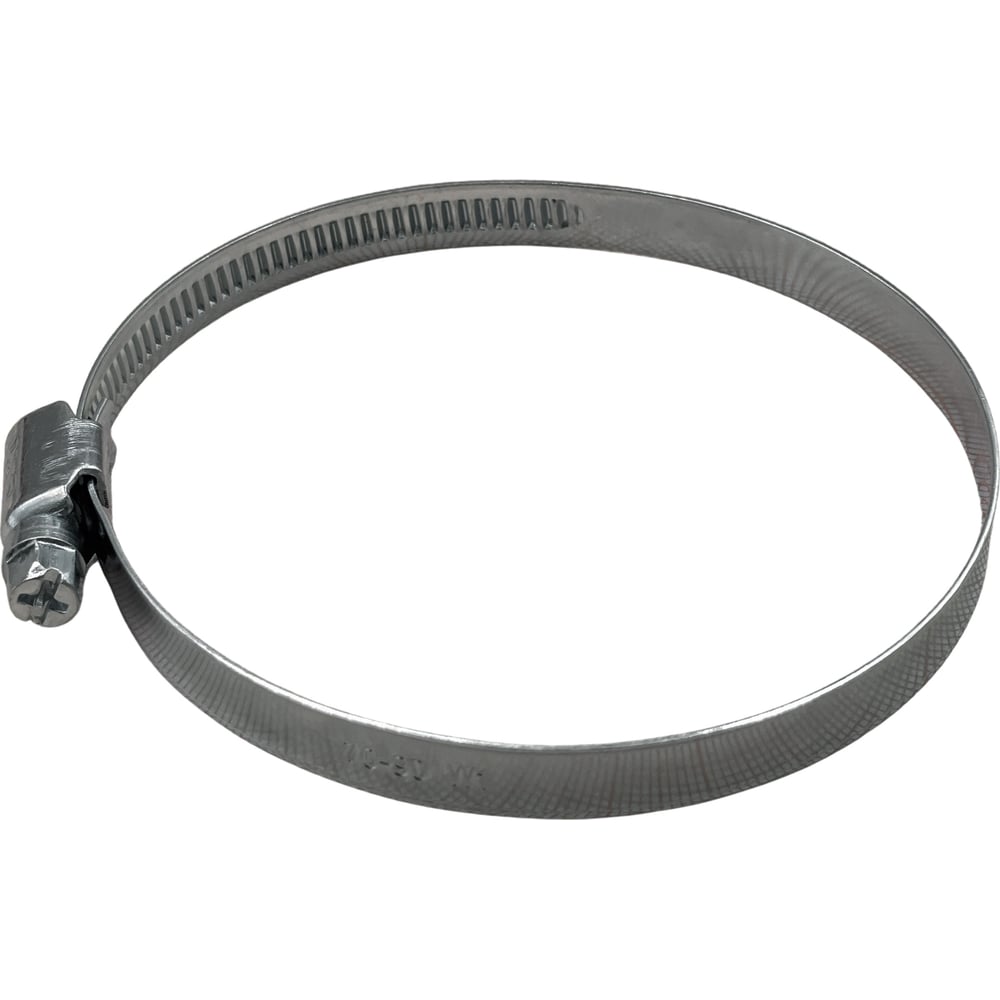 Изображение товара Хомут червячный Крепавто W1 70-90 мм сталь оцинкованный трубной монтаж