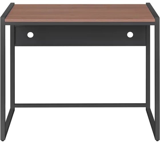 Изображение товара Стол письменный GreenWeen AGORA, 900x500x765 мм, черный каркас, столешница ЛДСП орех GW-AGORA-900-B-LD-NUT