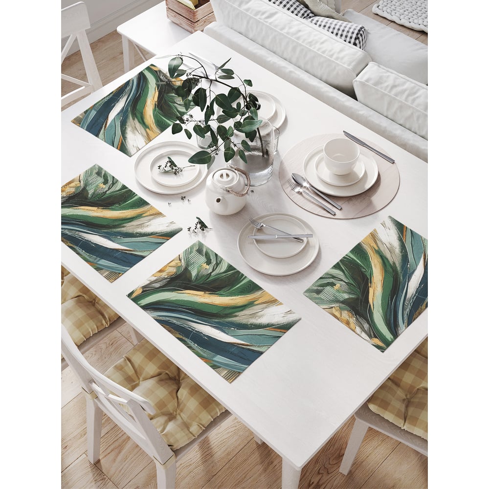 Изображение товара Салфетки для сервировки стола JoyArty "Красочные мотивы", 32x46 см, 4 шт.