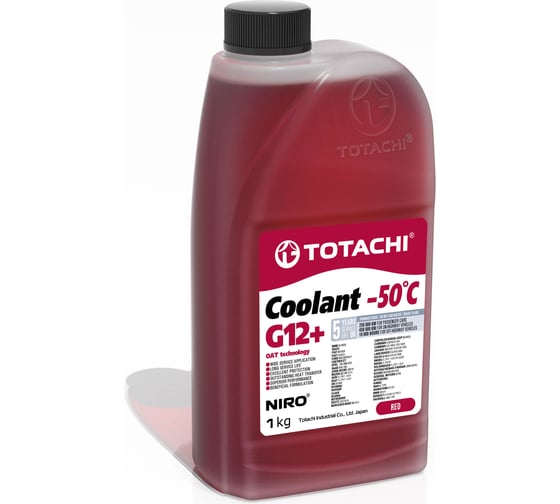 Изображение товара Охлаждающая жидкость TOTACHI NIRO COOLANT Red -50C G12+ 1кг 44801