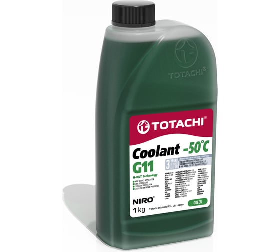 Изображение товара Охлаждающая жидкость TOTACHI NIRO COOLANT Green -50C G11 1кг 44701