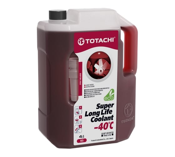 Изображение товара Охлаждающая жидкость TOTACHI SUPER LLC Red -40C 4л 4589904520716