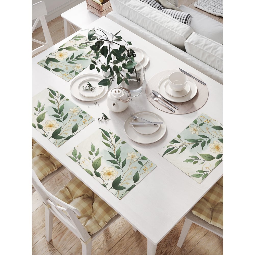 Изображение товара Салфетки JoyArty для сервировки стола 32x46 см, 4 шт., Жасмин