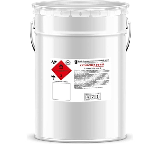 Изображение товара Быстросохнущий грунт ЗАГОРСКИЙ ЛАКОКРАСОЧНЫЙ ЗАВОД ГФ-021 красно-коричневый 10 кг ZLK05380