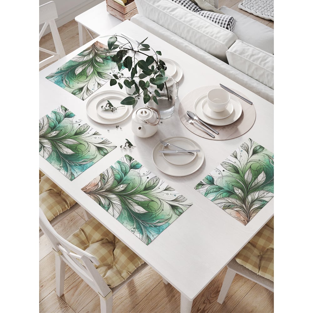 Изображение товара Салфетки для сервировки стола JoyArty Раскраска прямоугольные 32x46 см 4 шт