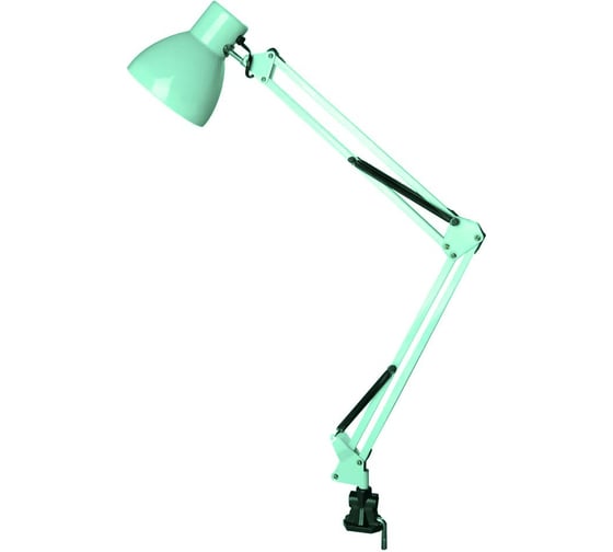 Изображение товара Настольный светильник под лампу Smartbuy E27 на струбцине, мятный SBL-DLc-E27-m