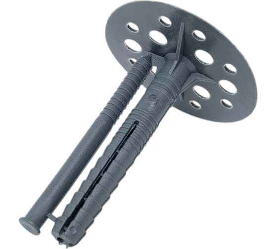 Изображение товара Дюбель-гриб для теплоизоляции Интехпласт 10*80 с пластиковым гвоздем, 100 шт 859636251475