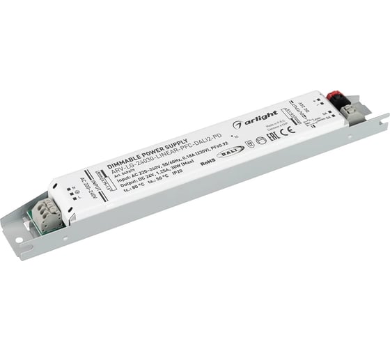 Изображение товара Блок питания Arlight ARV-LG-24030-LINEAR-PFC-DALI2-PD 1шт 049479