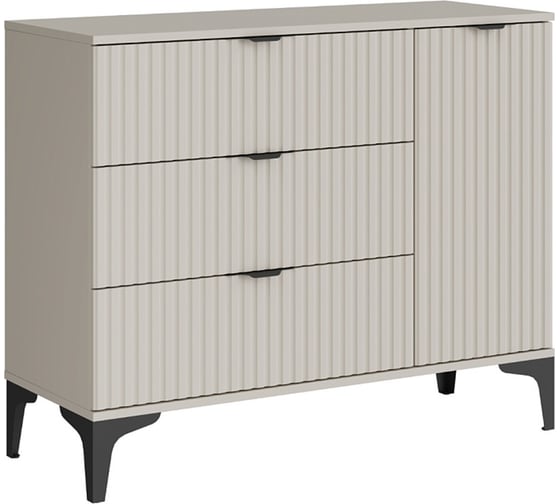 Изображение товара Комод Ridberg ANDRE 3Я/1Д Кашемир/Черный 1214463