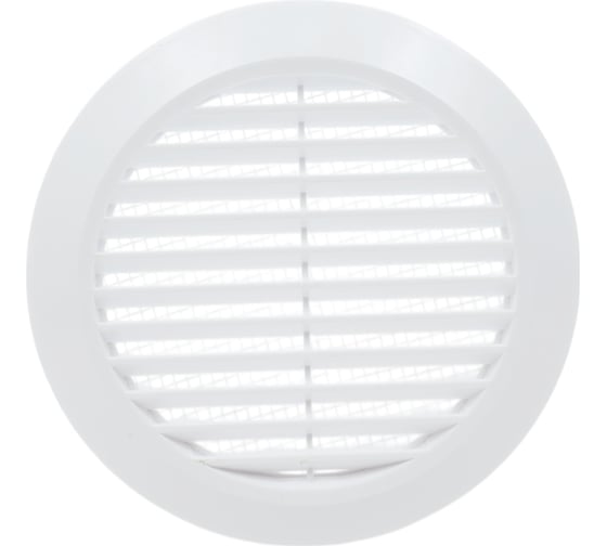 Изображение товара Решетка разъемная круглая с москитной сеткой (165х165х38 мм; d=125 мм; наклонные жалюзи) Эвент Э165/125Р