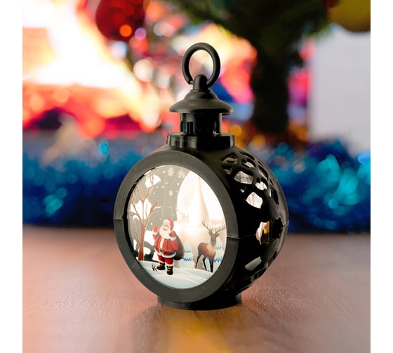 Изображение товара Световая фигура FERON Свеча "Сказочный лес" 1 LED (батарейки в комплекте), 12 см, черное золото, LT127, 51455