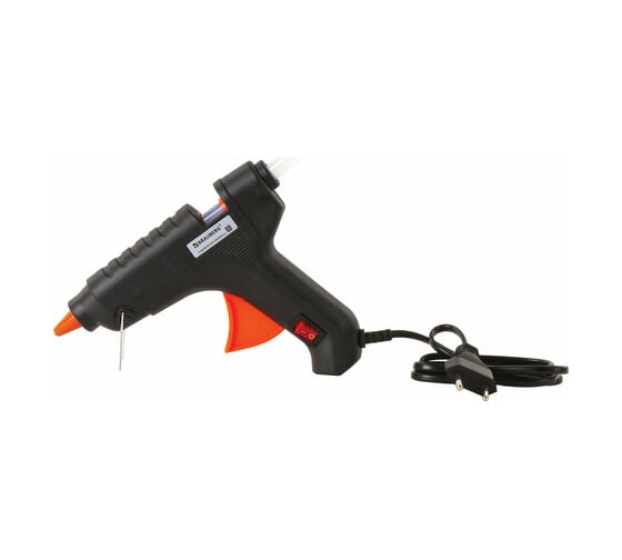 Изображение товара Клеевой пистолет BRAUBERG 60Вт для стержня 11 мм, с выключателем, в блистере, 671053