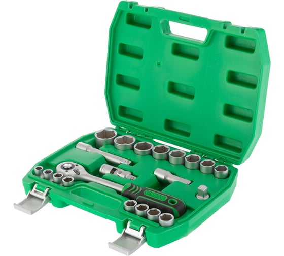 Изображение товара Набор инструментов INTERTOOL 21ед., 1/2", Cr-V ET-6021SP