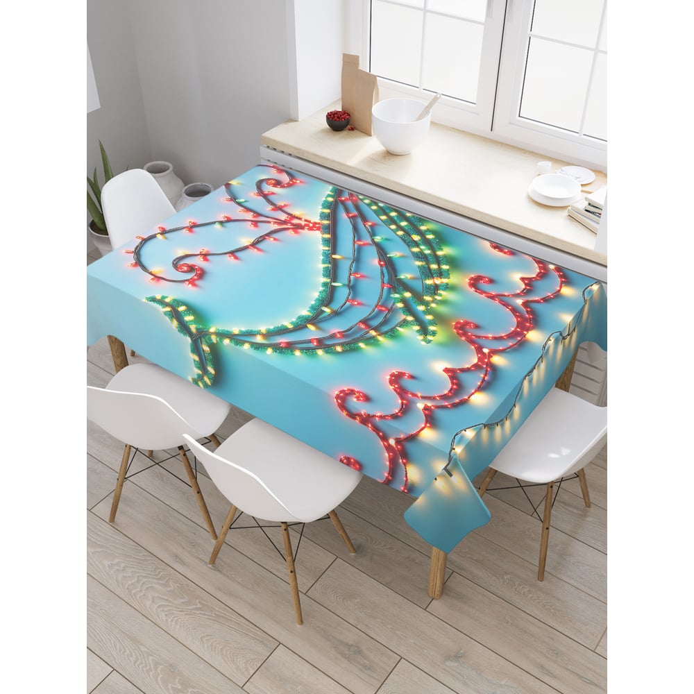 Изображение товара Прямоугольная тканевая скатерть JoyArty с морским рисунком 145х180 см