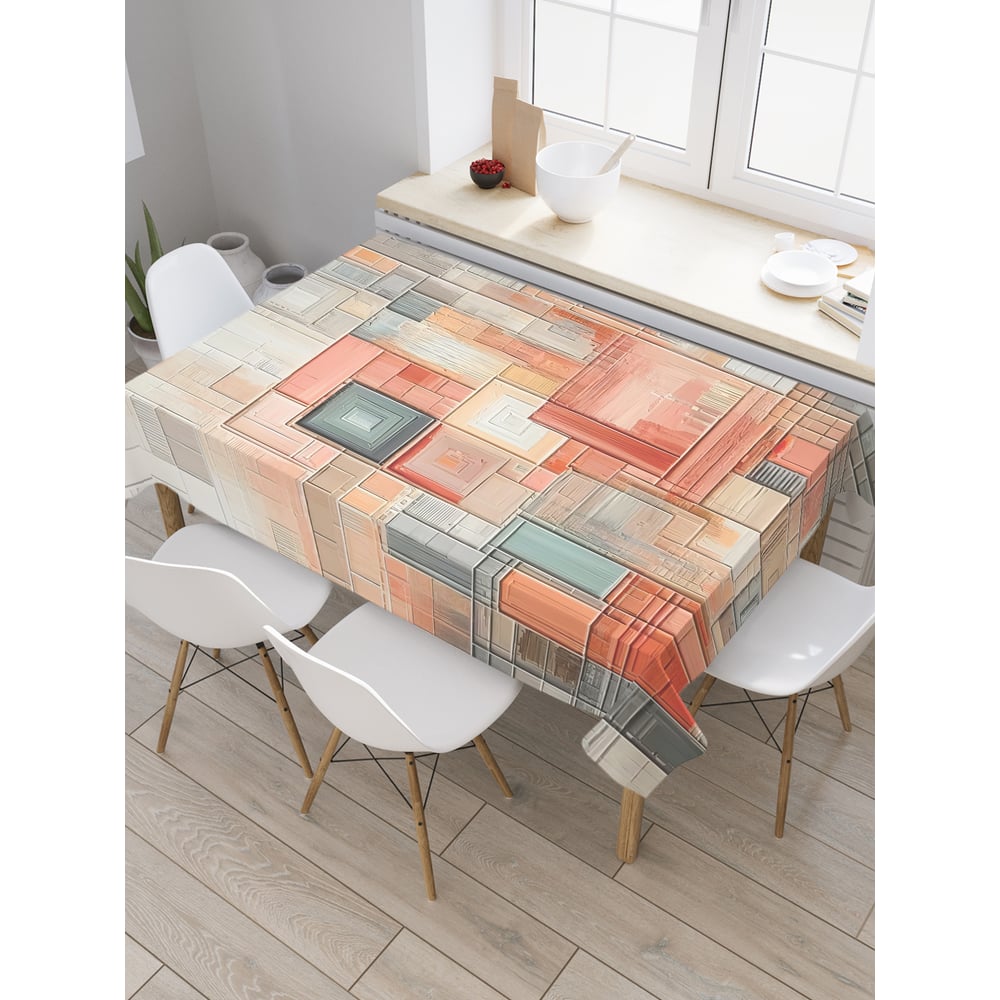 Изображение товара Прямоугольная тканевая скатерть JoyArty с рисунком 145х180 см