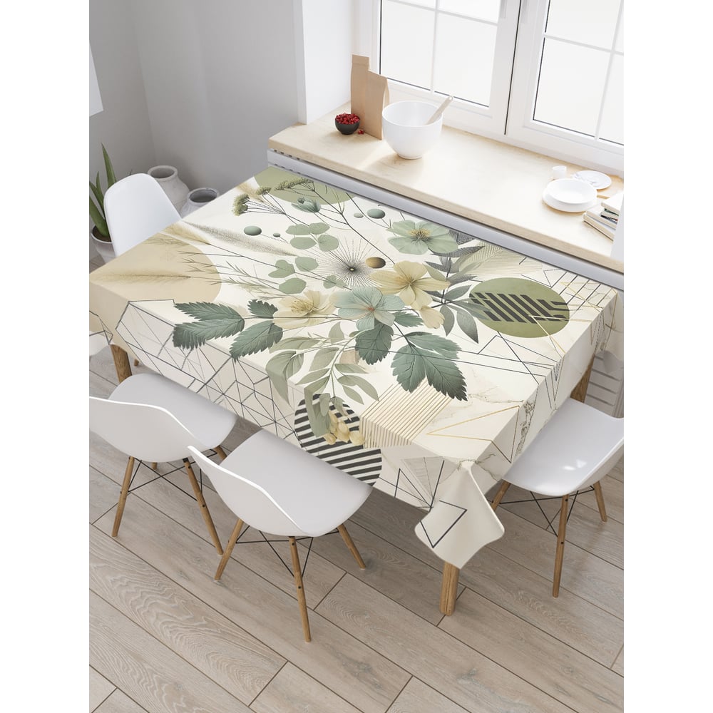 Изображение товара Прямоугольная тканевая скатерть JoyArty Природа графики 120x145 см