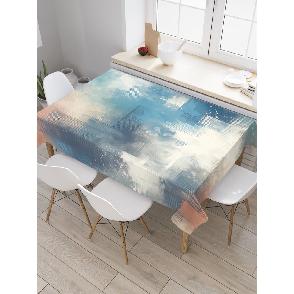 Изображение товара Прямоугольная тканевая скатерть JoyArty Размытая краска 145х180 см