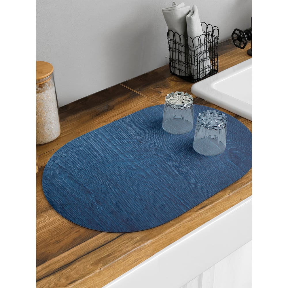 Изображение товара Коврик для сушки посуды JoyArty овальный 58x38 см впитывающий