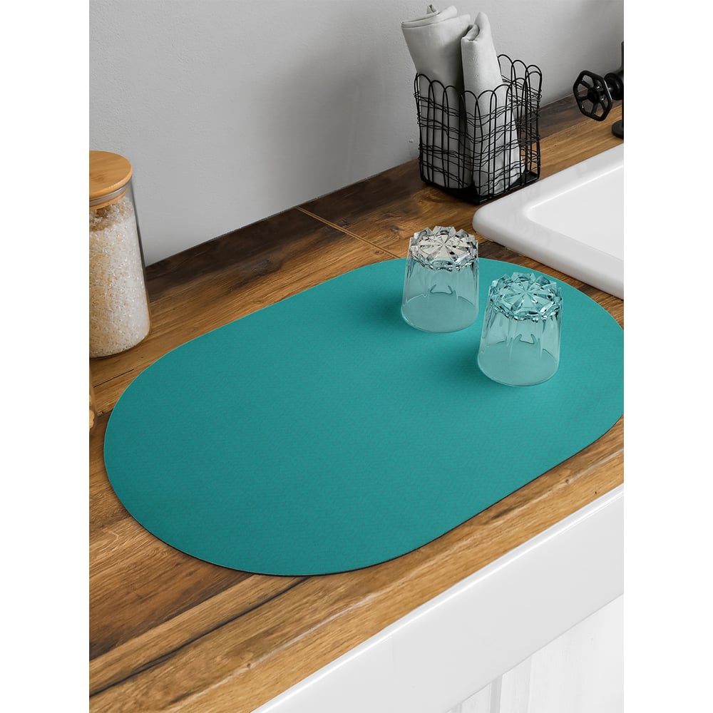 Изображение товара Коврик для сушки посуды JoyArty Зигзаги овальный 58x38 см