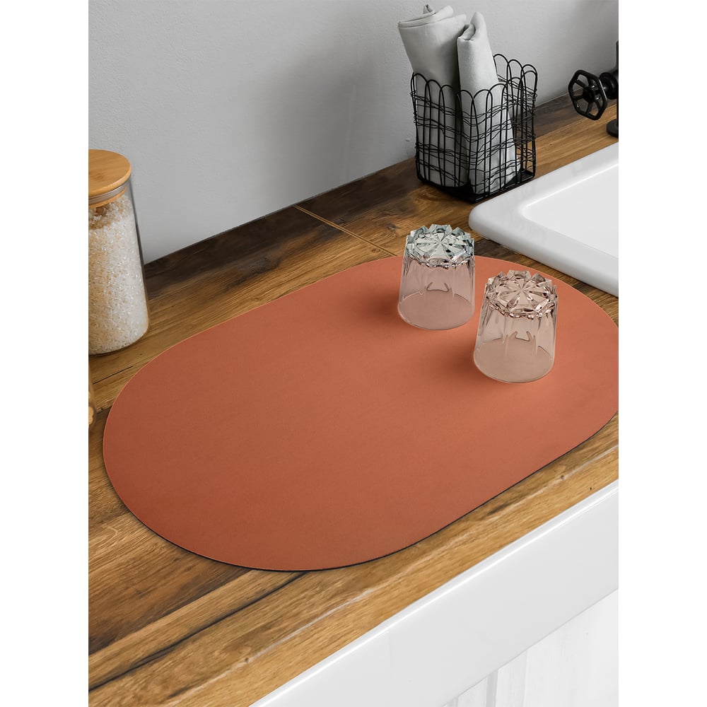 Изображение товара Коврик для сушки посуды JoyArty овальный 58x38 см классический