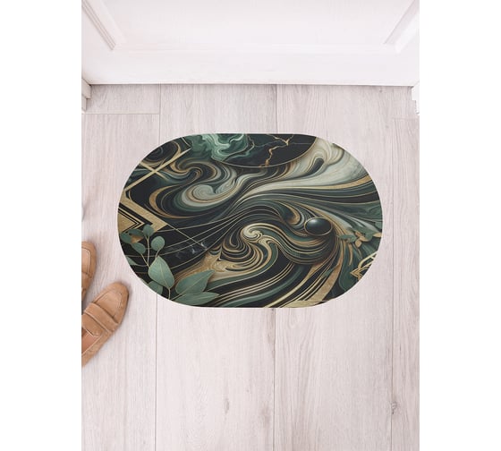 Изображение товара Коврик в прихожую JoyArty овальный Магический мрамор 58x38 см sbm_sd3495_58x38