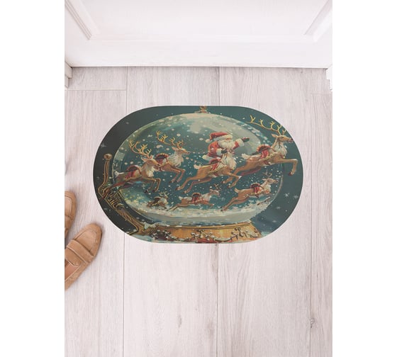 Изображение товара Коврик в прихожую JoyArty овальный Волшебный шар 58x38 см sbm_sd4004_58x38