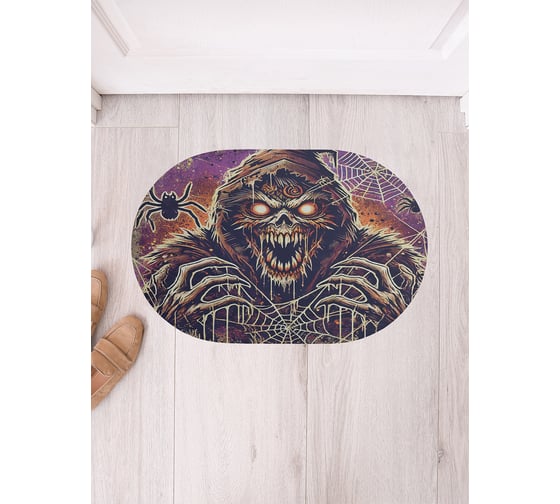 Изображение товара Коврик в прихожую JoyArty овальный Монстр с пауком 58x38 см sbm_sd3842_58x38